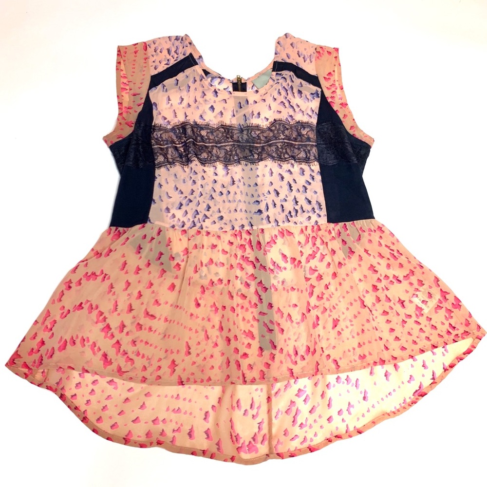 Maeve Anthropologie Printed Blouse